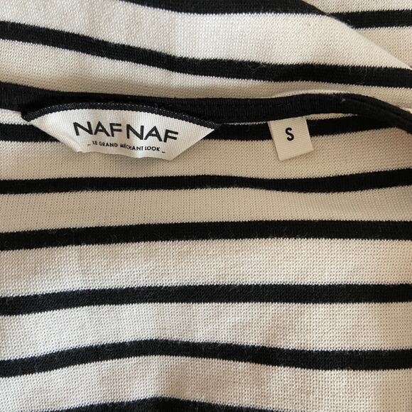 Nautical Stripe Crochet Detail Fit and Flare Dress - Women's Size S - Picture 5 of 6